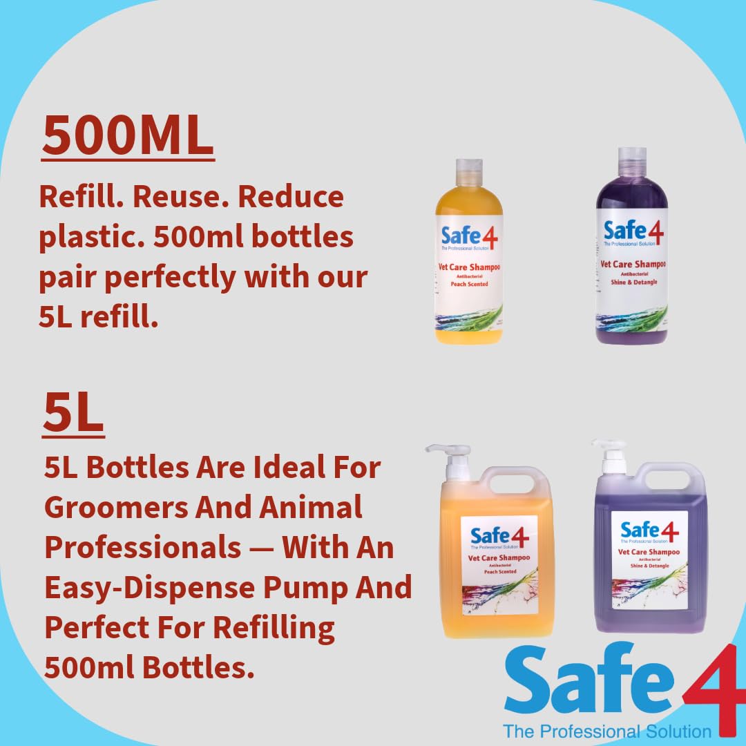 Safe4 Blackberry Antimicrobial & Antifungal Dog Shampoo - Vet-Strength Support | 500 ML 7