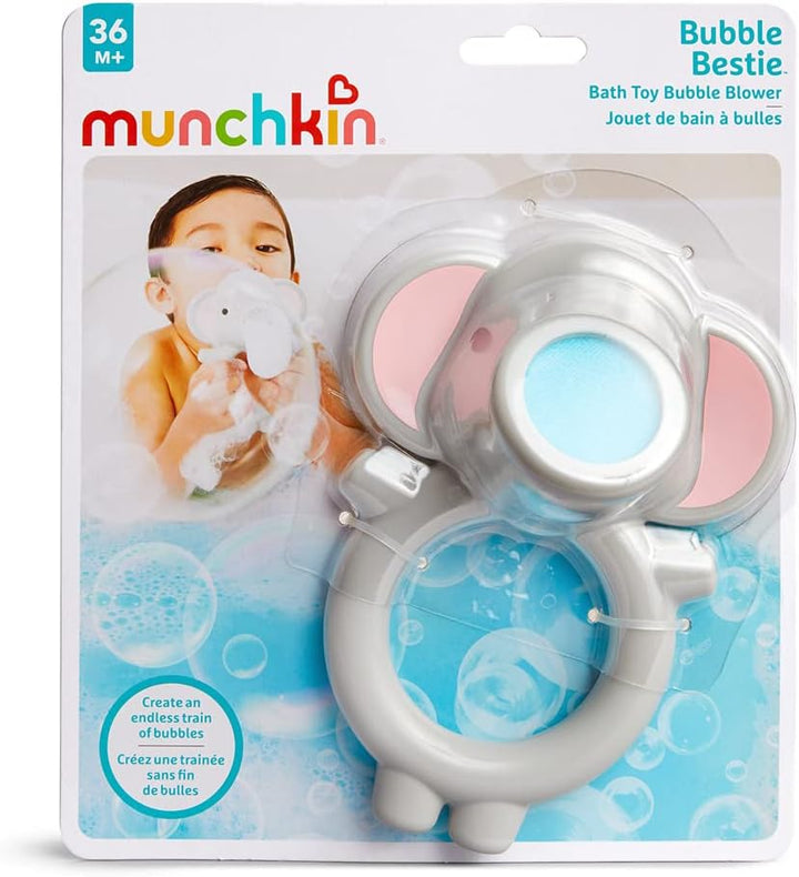 Munchkin Bubble Bestie Elephant Bubbler Bath Toy - Toddler-Operated Bubble Blower for Bathtime Fun