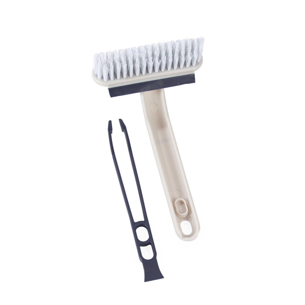 Beldray 4-in-1 Shower Cleaning Tool - V-Shaped Bristles, Squeegee, Scraper