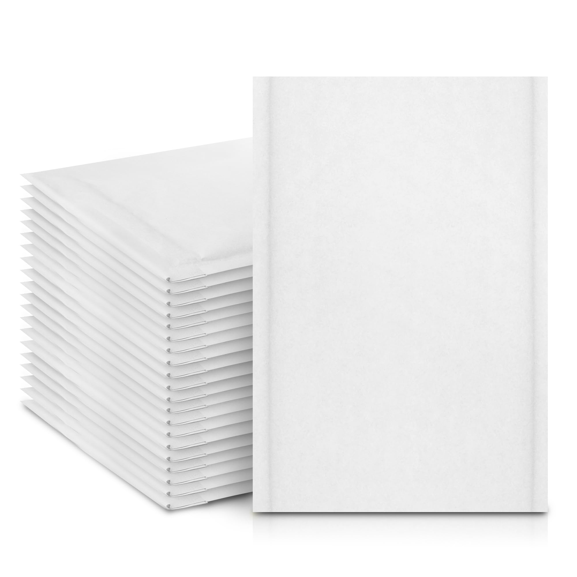 Merrimen Protective Padded Envelope Mailers - A5 Size, 10 Count White Plastic Mailers