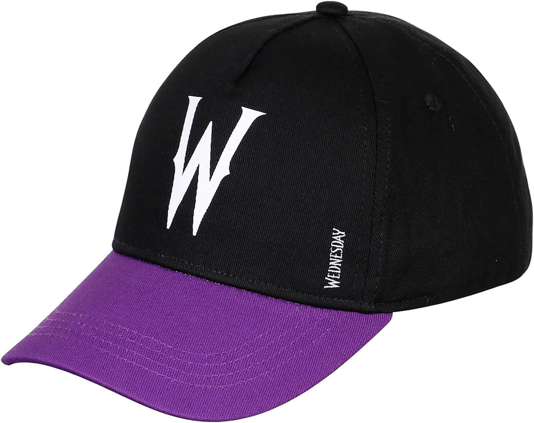 Wednesday W-Children's Cap, Black (Model: W-Cap-Black-55cm)