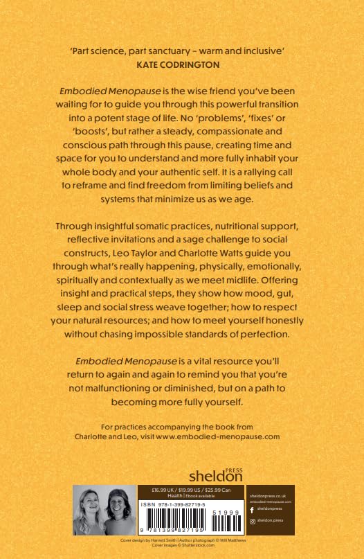 Sheldon Press Embodied Menopause: A Somatic Guide to the Midlife Journey - Paperback, 304 Pages
