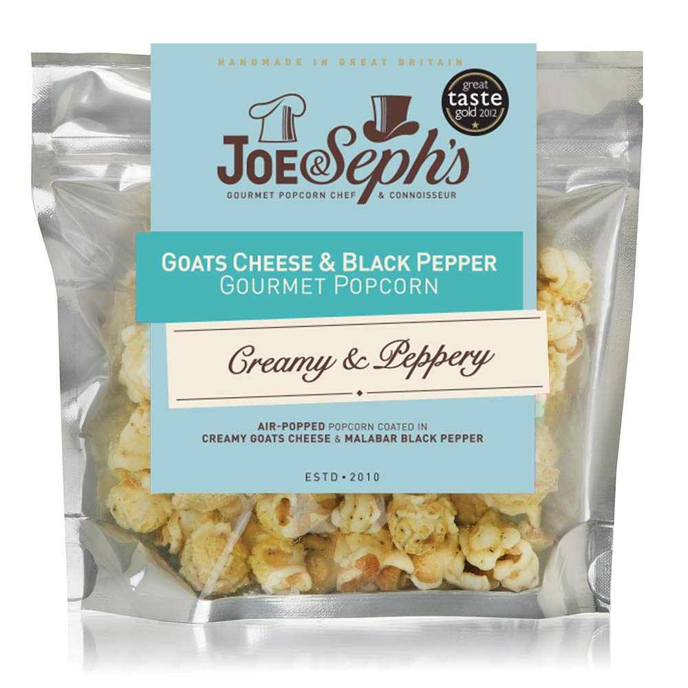 Joe & Seph's Goats Cheese & Black Pepper Popcorn - 32g Bag 1