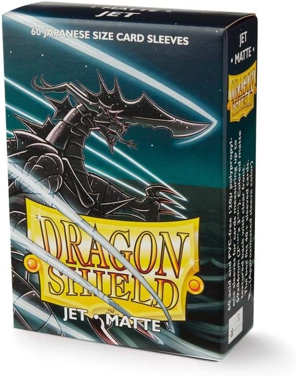 Arcane Tinmen Dragon Shield Matte Japanese Size Sleeves - Jet Trading Card Sleeves (11124)