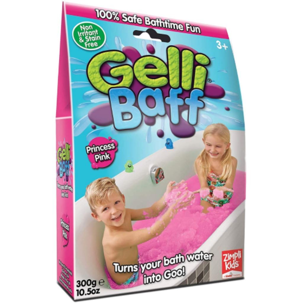 ZIMPLI Gelli Baff Pink Goo Powder for Bath Time | Skin Safe, Biodegradable | 300g Pack 1