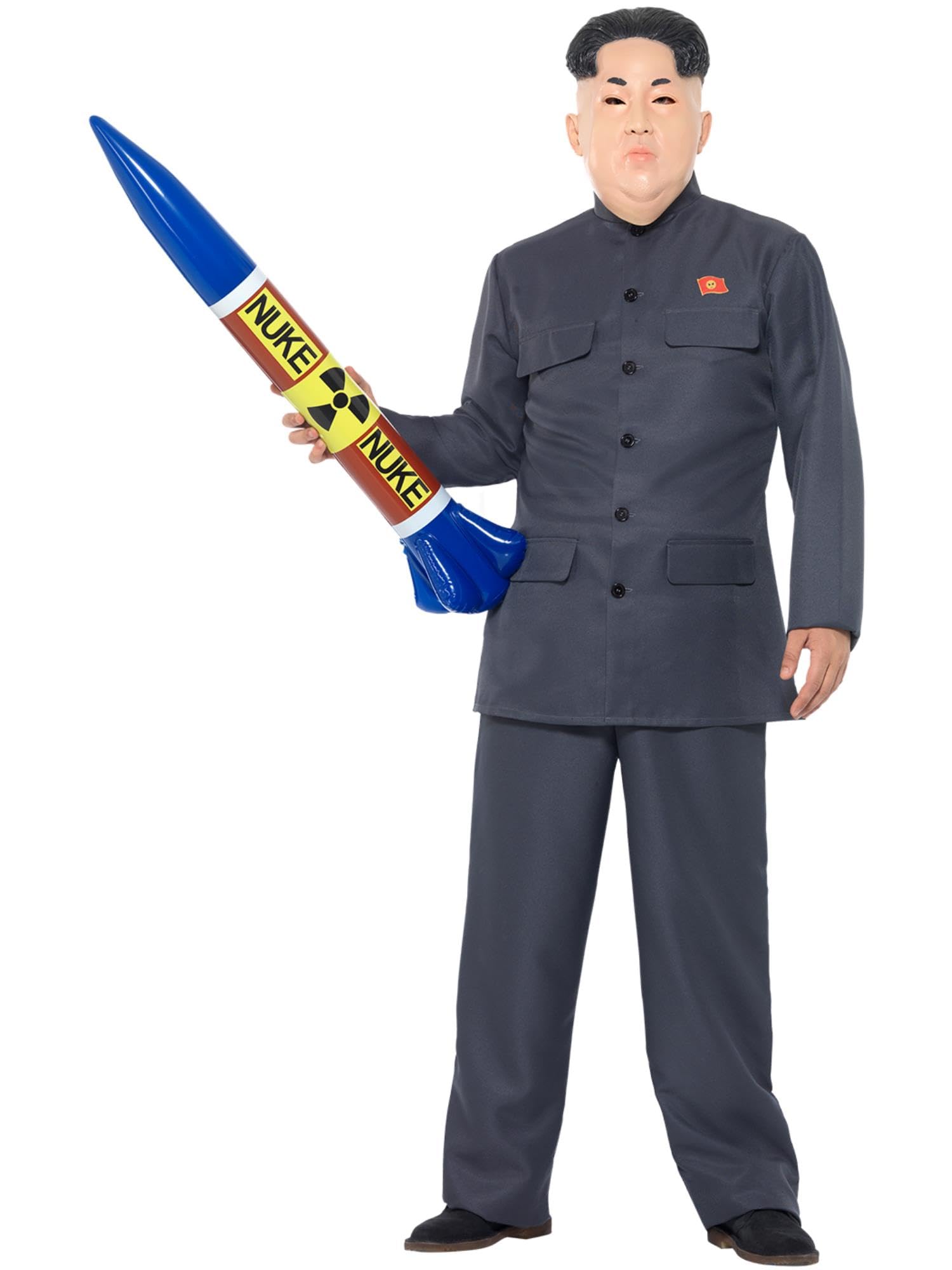 Smiffys Dictator Costume - Adult Mens Fancy Dress with Grey Trousers & Jacket 1