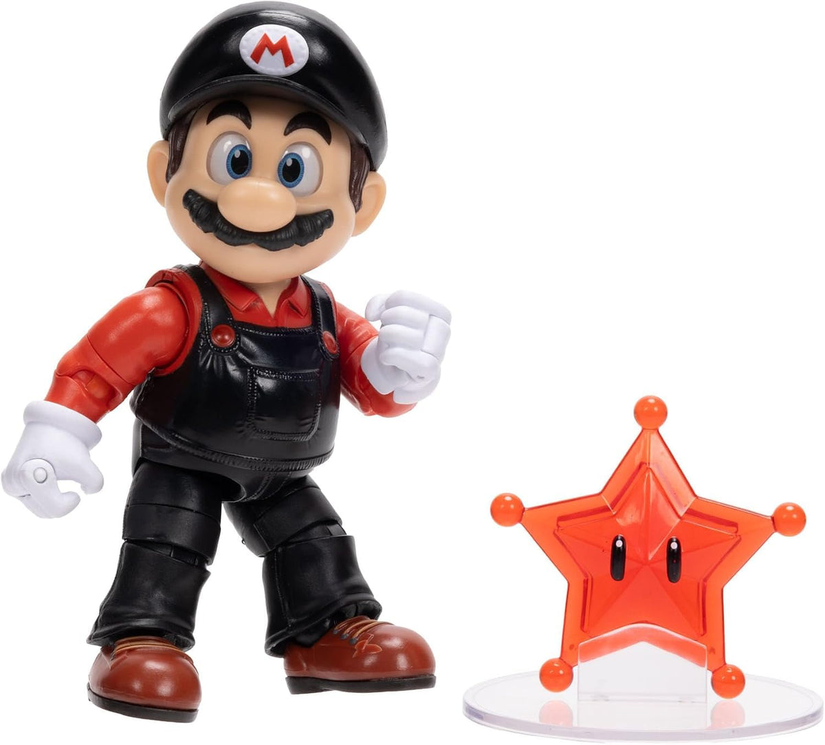Super Mario Flying Mario Action Figure - 5 Inch - 22 Points of Articulation