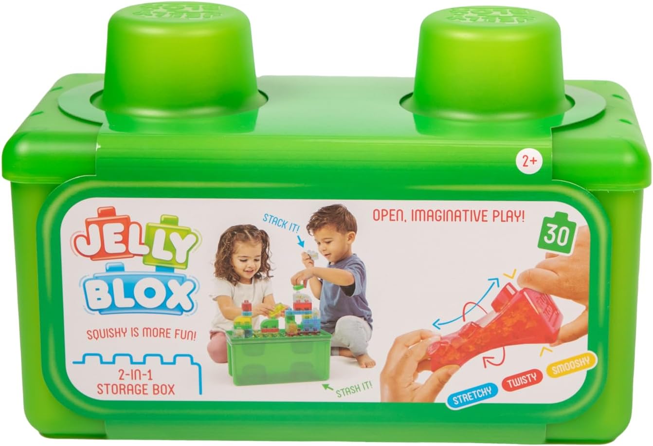 Jelly Blox Storage Case - Squishy Building Set for Toddlers 2+ 1