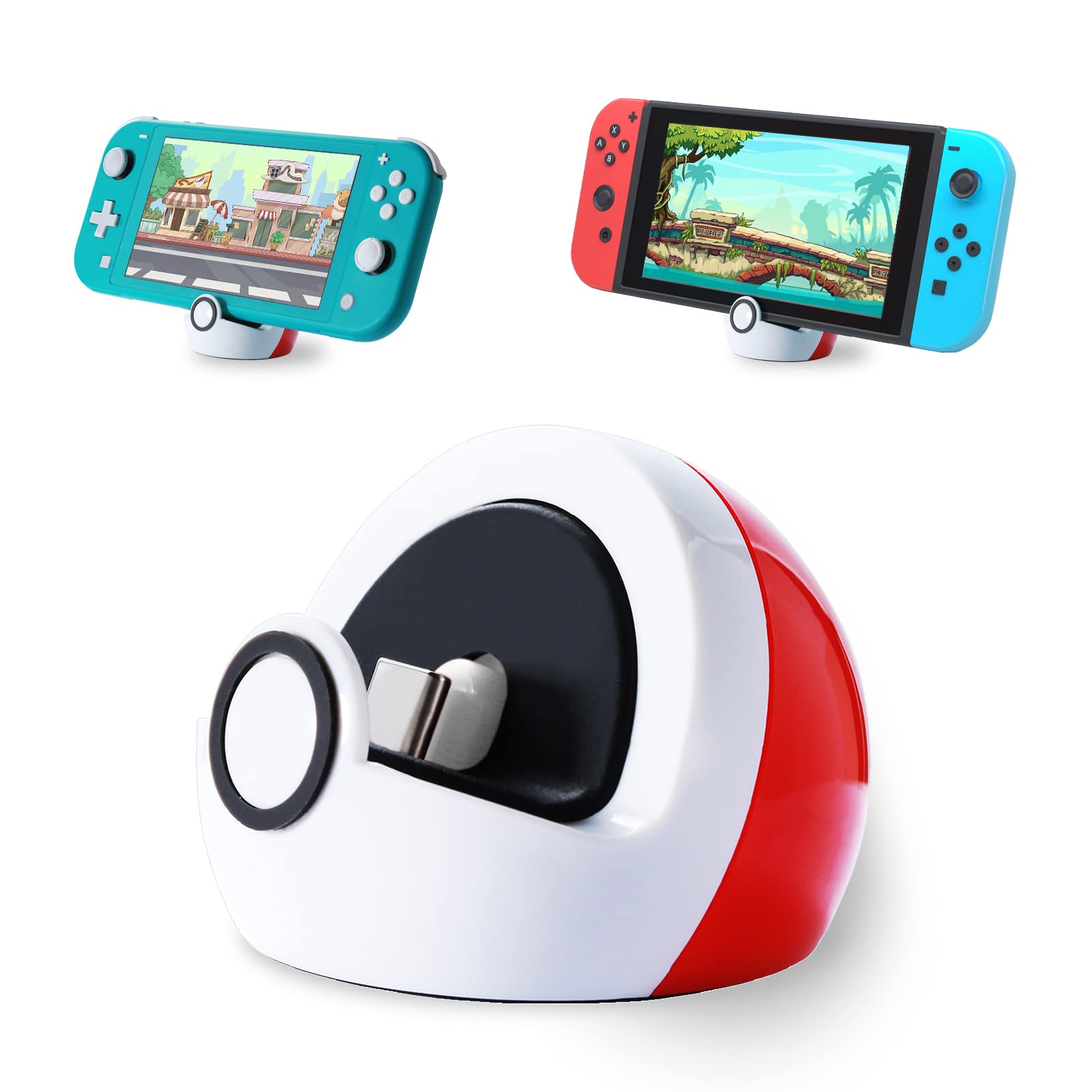 Antank Tiny Charging Dock for Nintendo Switch, Switch OLED & Switch Lite - Compact 45° Angle Charger Stand with Non-Slip Base 1
