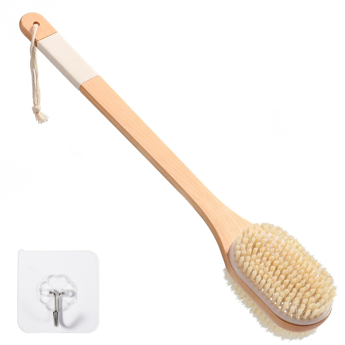 Blendura Back Scrubber 50 cm - Long Handle, Non-Slip Grip