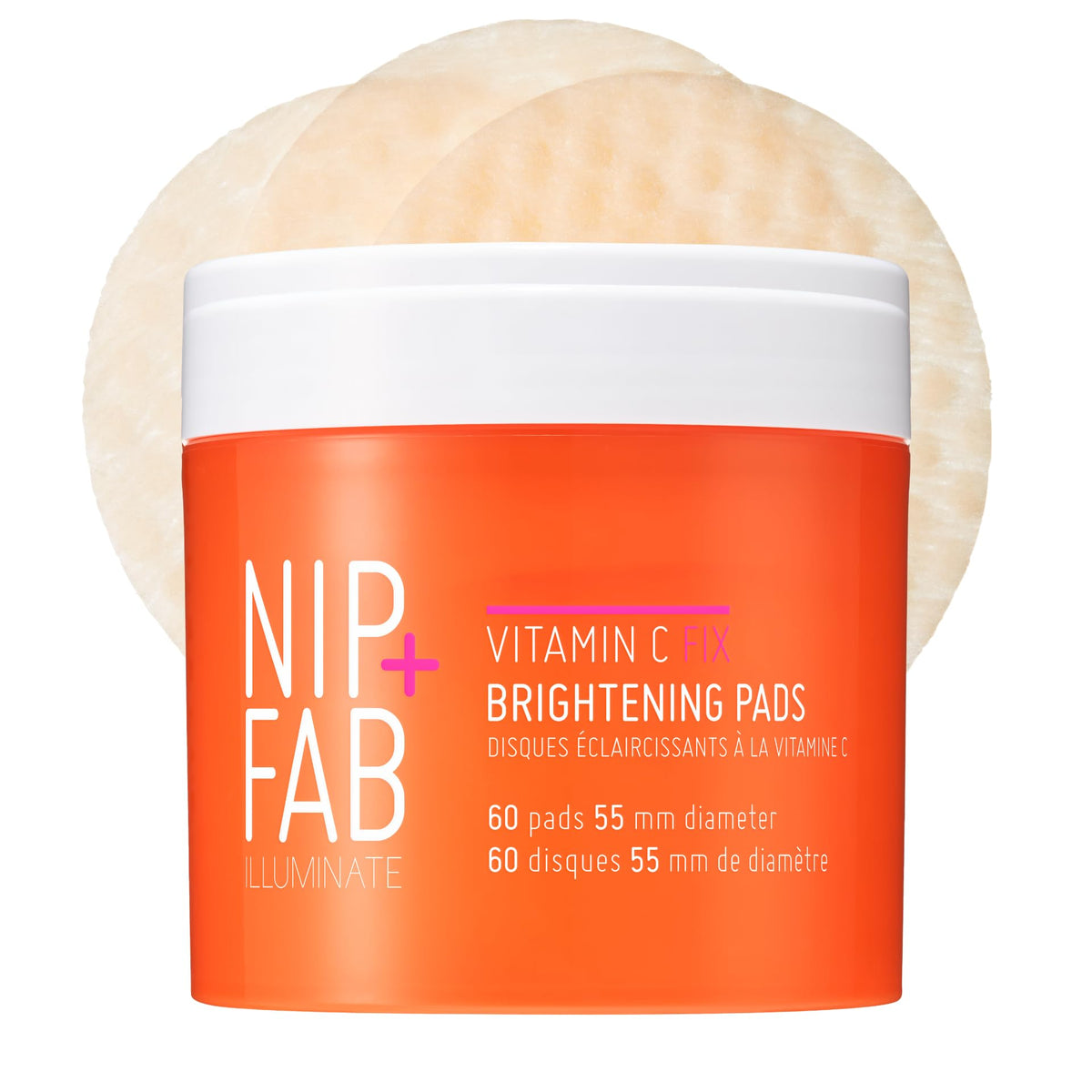 Nip+Fab Vitamin C Fix Brightening Pads - Brightening & Anti-Aging | 60 Pads