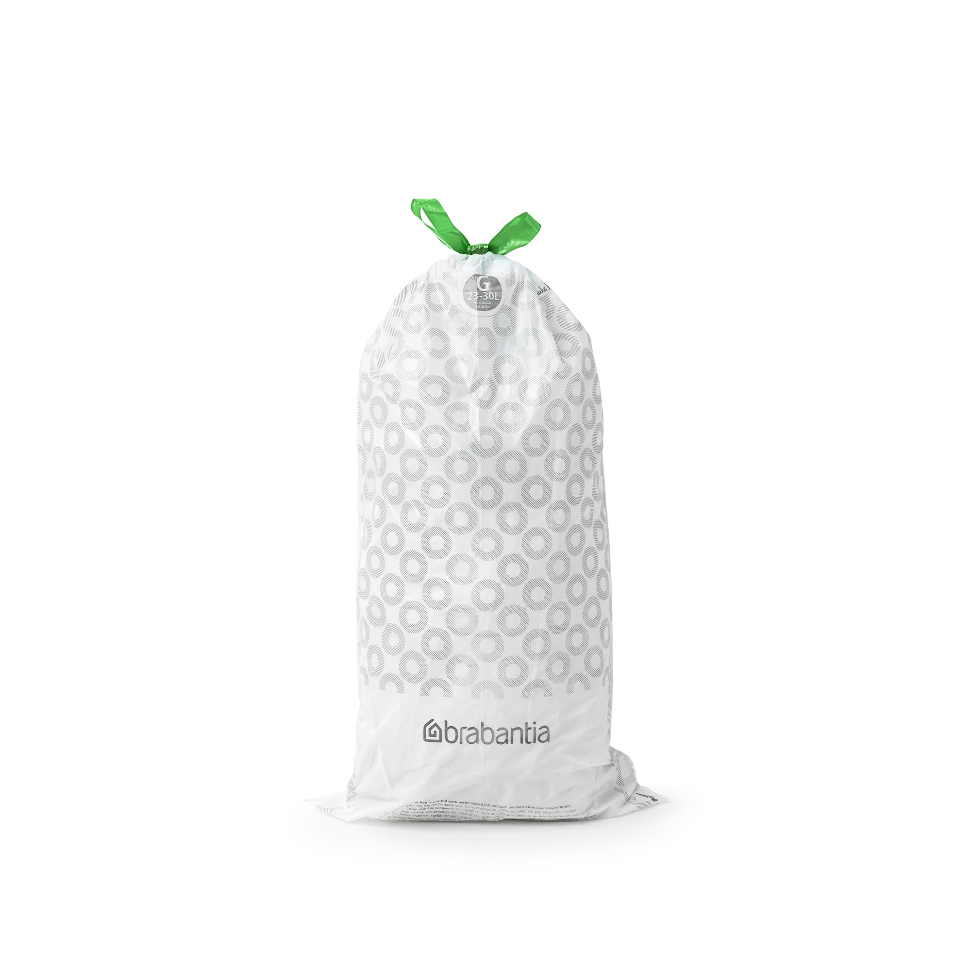 Brabantia PerfectFit Bin Liners - Tear-Resistant Plastic Bags with Tie Tape Drawstring, Code G (23-30L), 40 Count 4