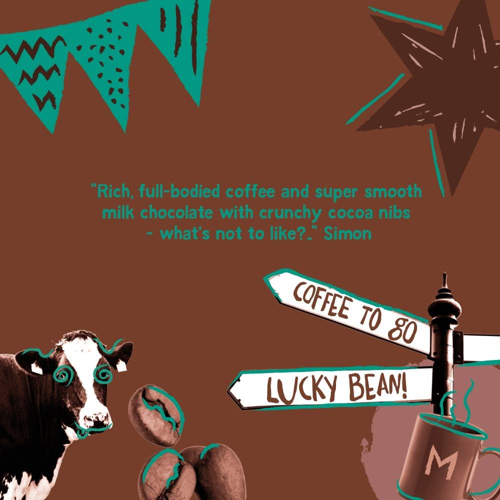 Montezuma's Happiccino, 35% Cocoa, Milk Chocolate With Coffee & Cocoa Nibs, Glut