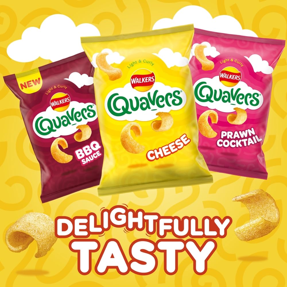 Walkers Quavers Cheese Flavour Snacks Multipack 20x16g