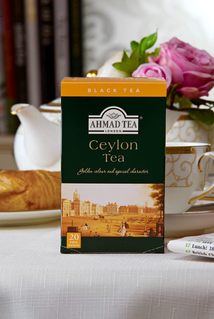 Ahmad Tea Ceylon Black Tea | 20 Individually Foil-Wrapped Teabags