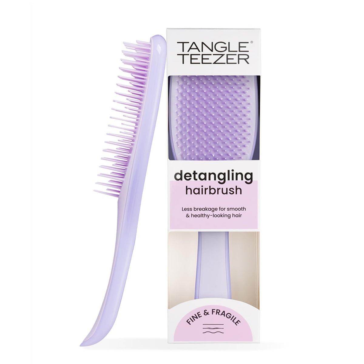 Tangle Teezer Fine & Fragile Detangling Hairbrush - Gentle Detangling for Fine, Thin, Coloured Hair | Hypnotic Heather