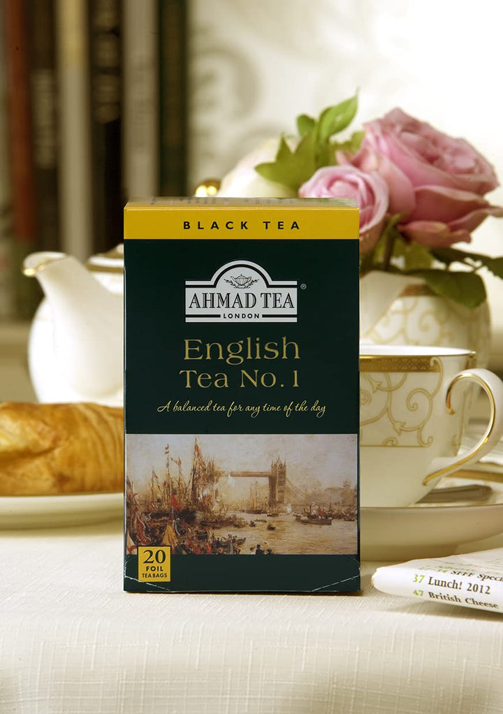 Ahmad Tea English Tea No.1 Black Tea - 20 Individually Foil-Wrapped Teabags