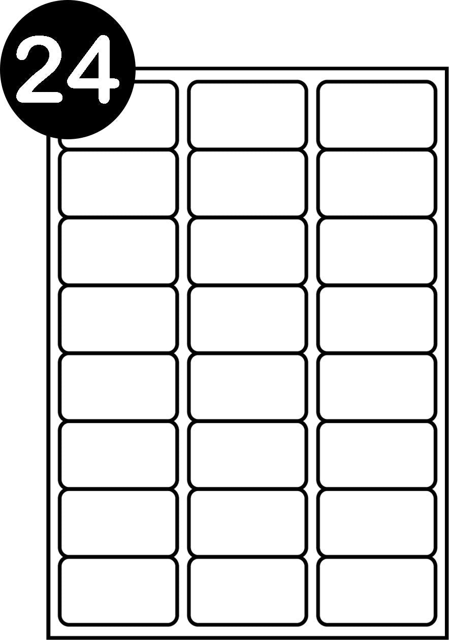SmithPackaging A4 Self Adhesive Address Labels, 24 Labels Per Sheet, 100 Sheets 2