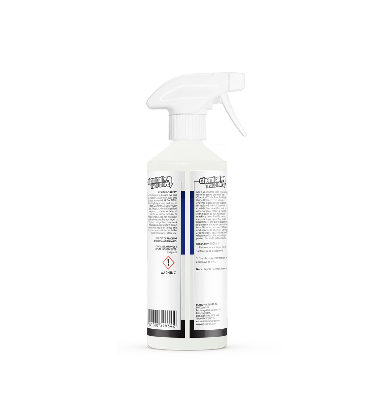 Chemical Trade Store Pet Odour & Urine Remover - Enzyme Cleaner, 500ml