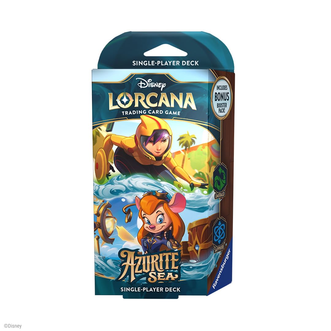 Ravensburger Disney Lorcana Trading Card Game - Azurite Sea Starter Deck 1