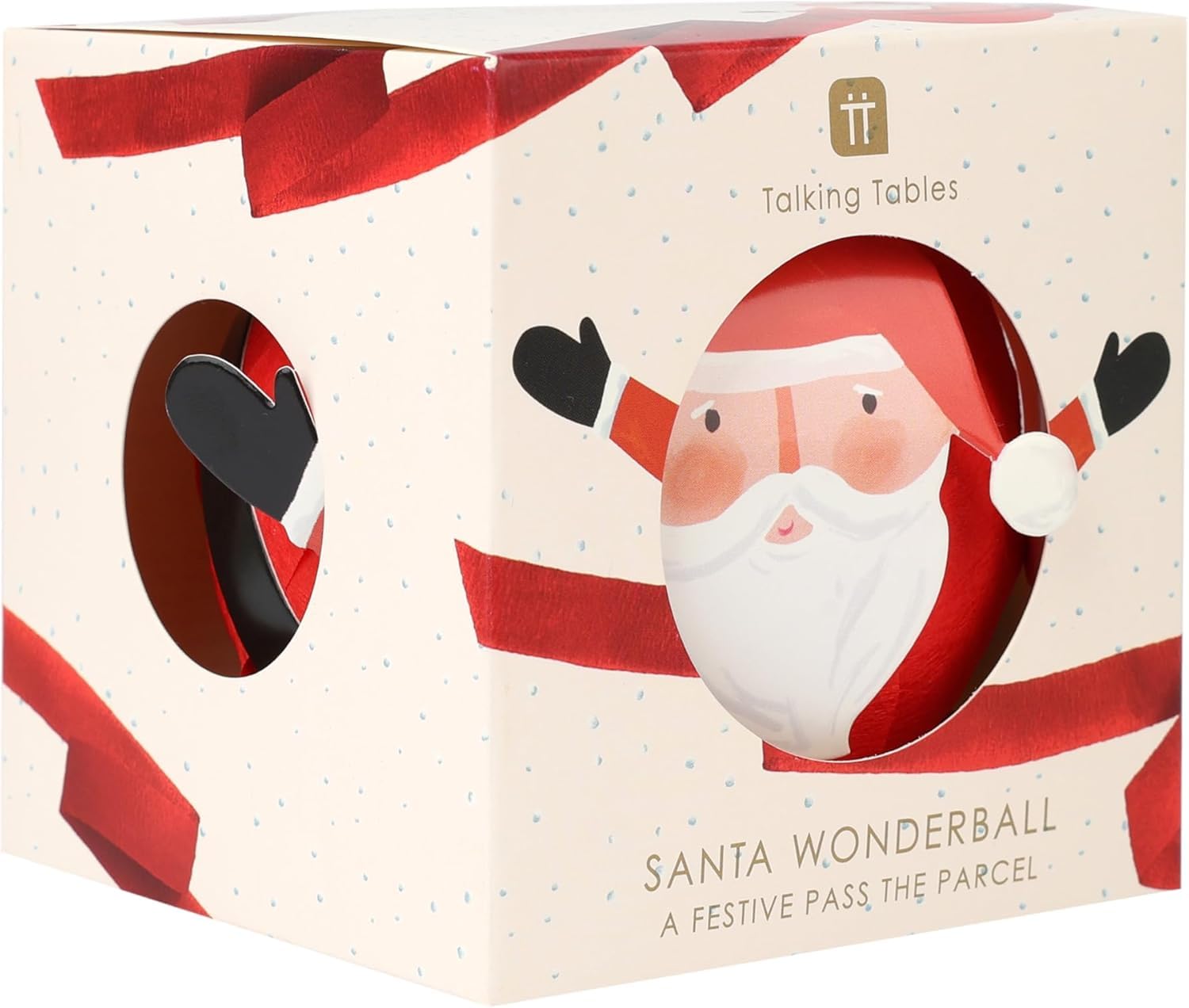 Talking Tables Pass the Parcel Christmas Kids Game - Santa Wonderball with 12 Jokes & 10 Mini Surprises 2