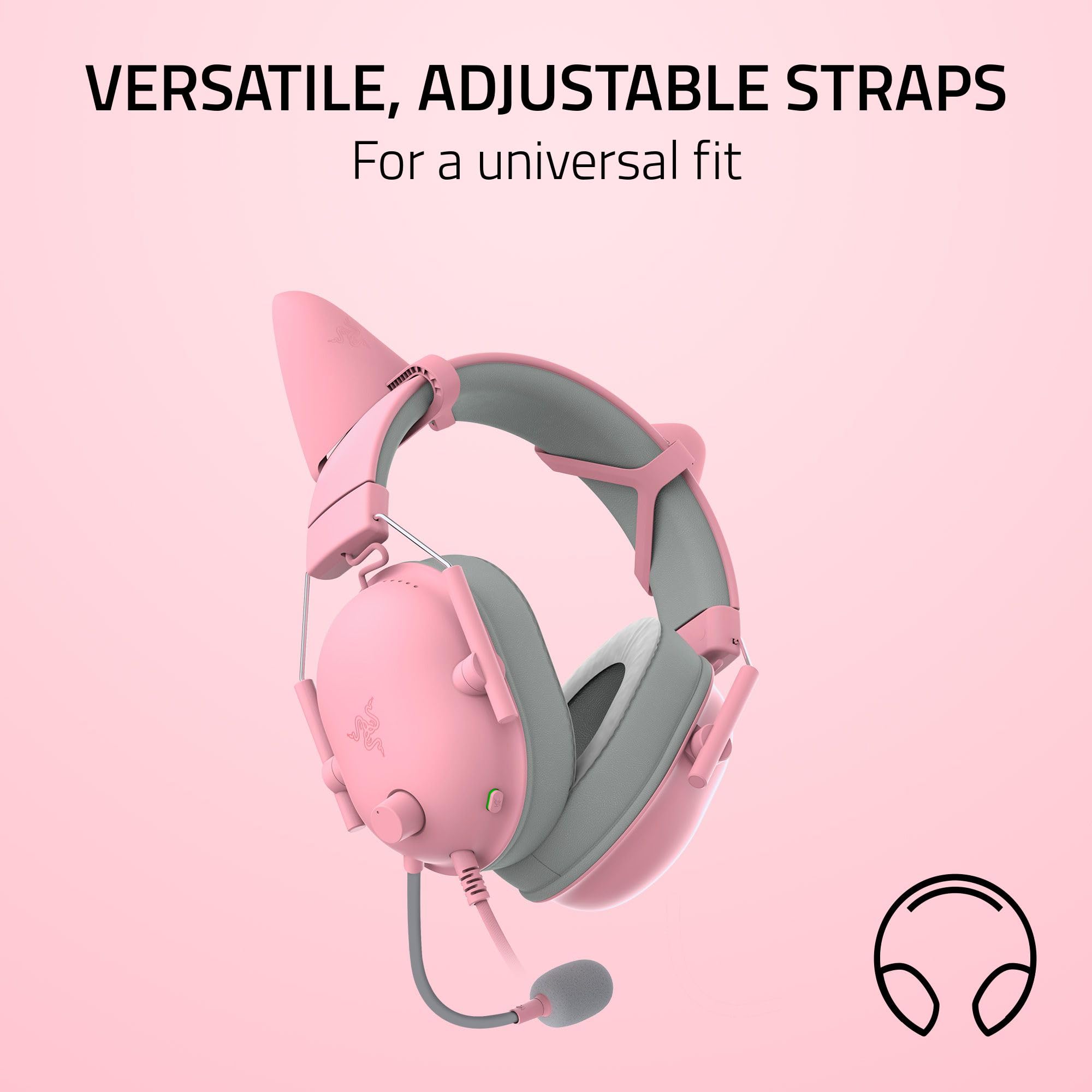 Razer Kitty Ears V2 - Clip-on Cat Ears for Headsets, Universal Fit, Lightweight Silicone Design 2