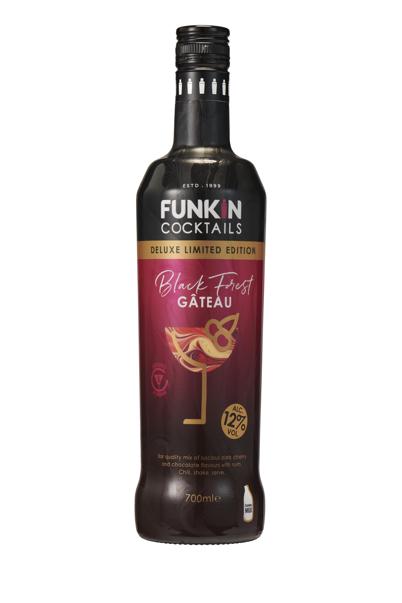 Funkin Cocktails Black Forest Gateau Ready to Drink Cocktail | 12% ABV | 700ml Bottle 1