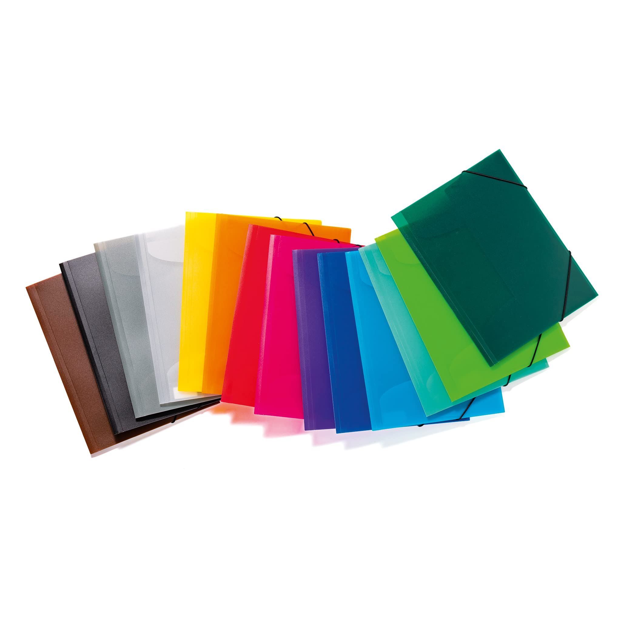 HERMA Elastic Folder - Translucent White A3 | Sturdy Polypropylene | 3 Inner Flaps 7