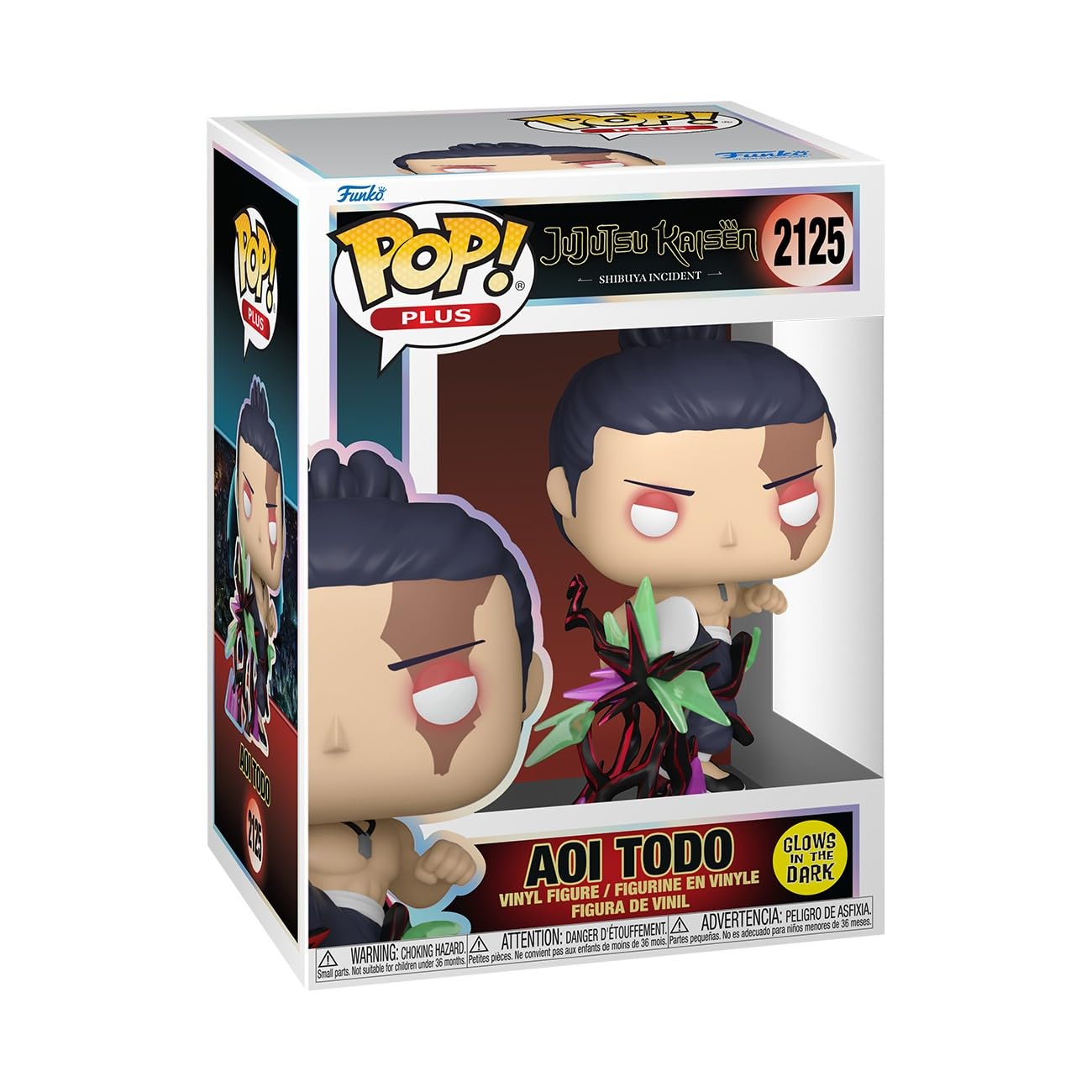 Funko Pop! Plus: Jujutsu Kaisen - Aoi Todo Vinyl Figure (Kick) Glow in the Dark 1