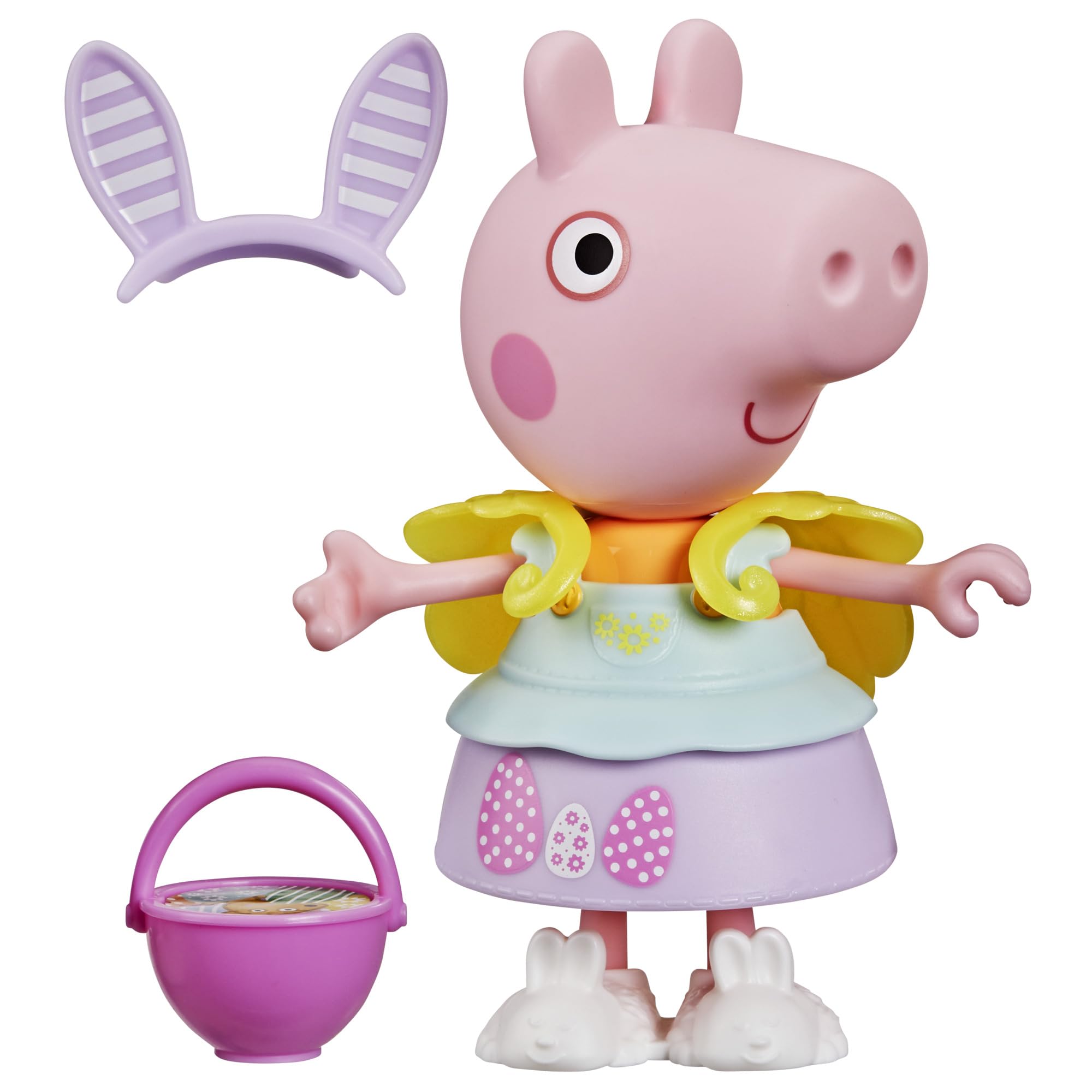 Peppa Pig Springtime Dress-Up Figure with 6 Easy-On Fashion Accessories | 15 cm Doll 8