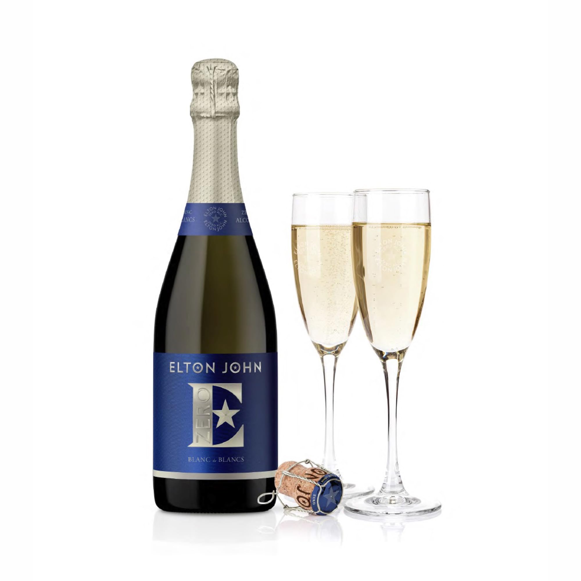 Blue Tree Elton John Blanc de Blancs Zero Non-Alcoholic Sparkling Wine | 75cl | 0% ABV