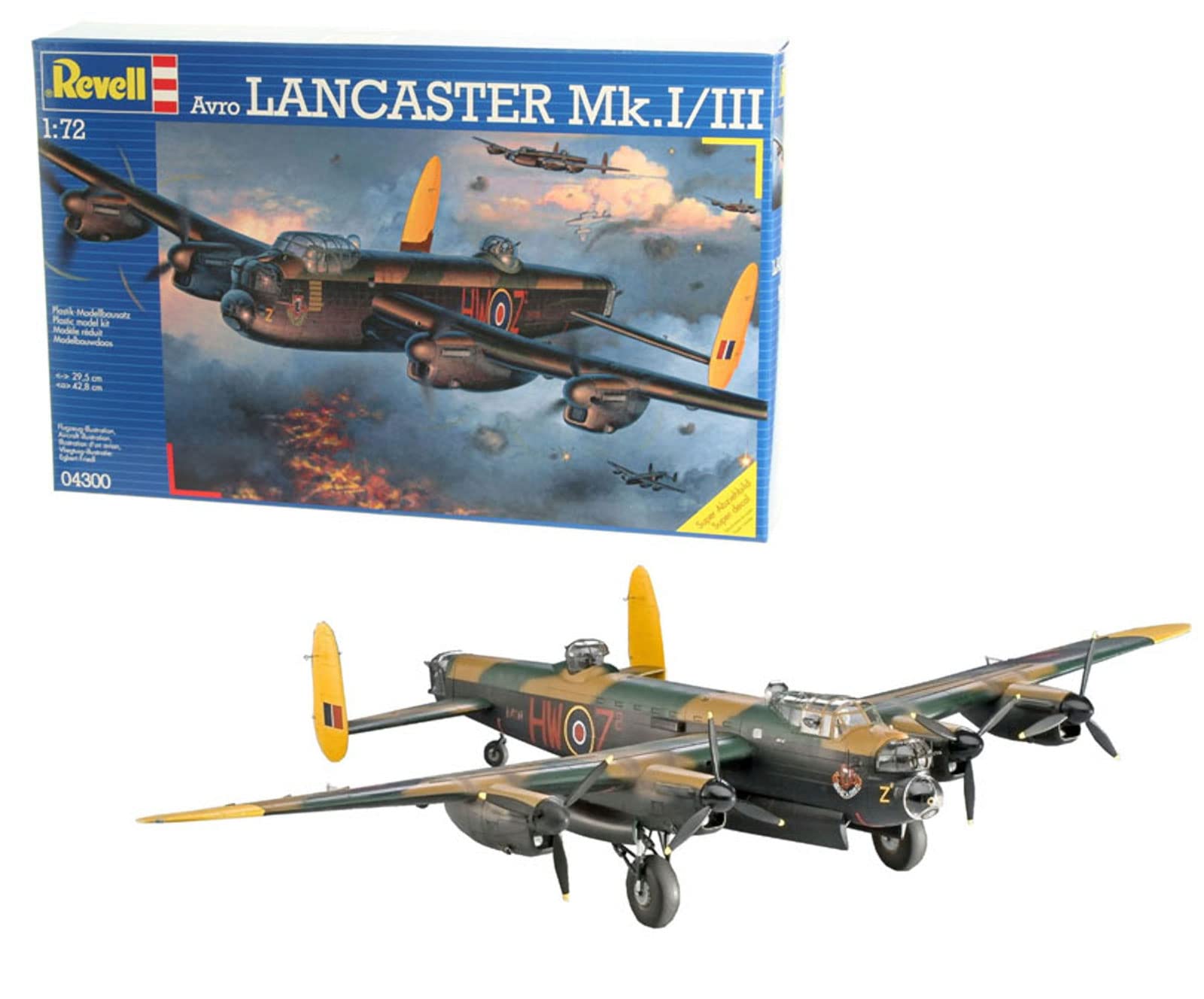 Revell Lancaster Mk.I/III 1:72 Scale Plastic Model Kit - Detailed Aircraft Building Set 1