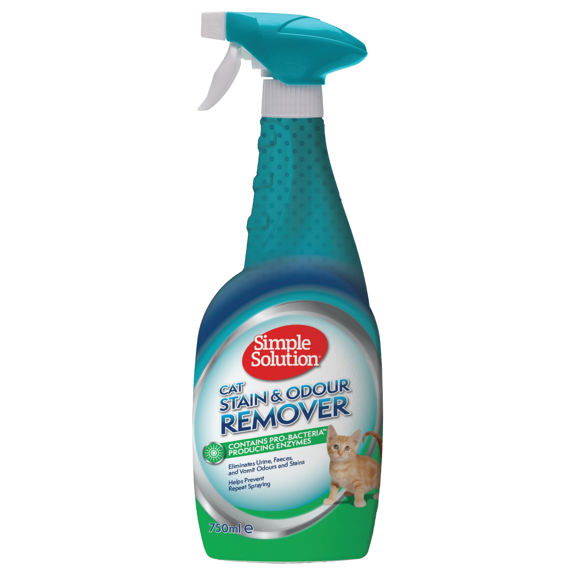 Simple Solution Pet Stain and Odour Remover Spray - 750ml | Pro-Bacteria Formula | Vanilla Scent