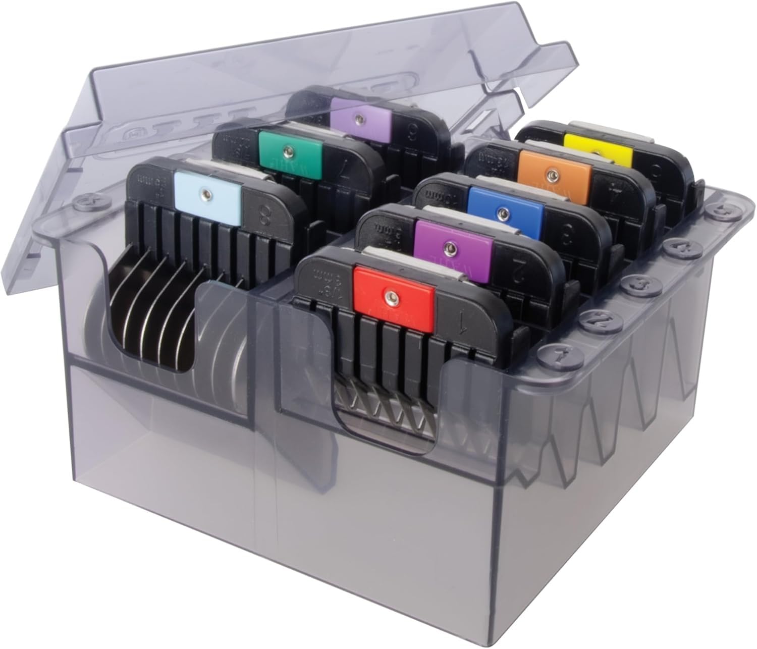 Wahl Stainless Steel Attachment Combs for Prime & Competition Blades | Mixed Color | 540g 1
