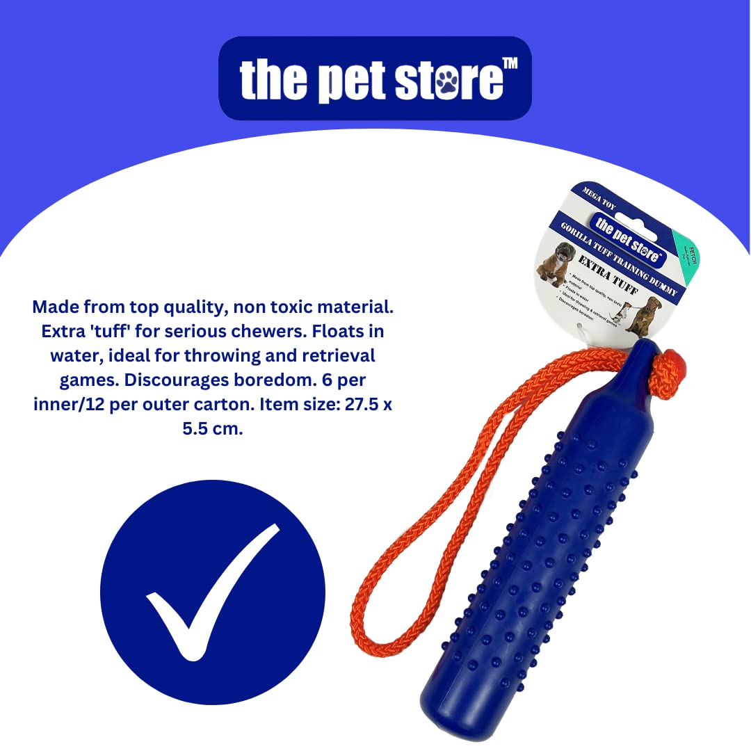 Pet Store Gorilla Tuff Floating Training Dummy - Durable TPR, Emperor Blue | Floats 3