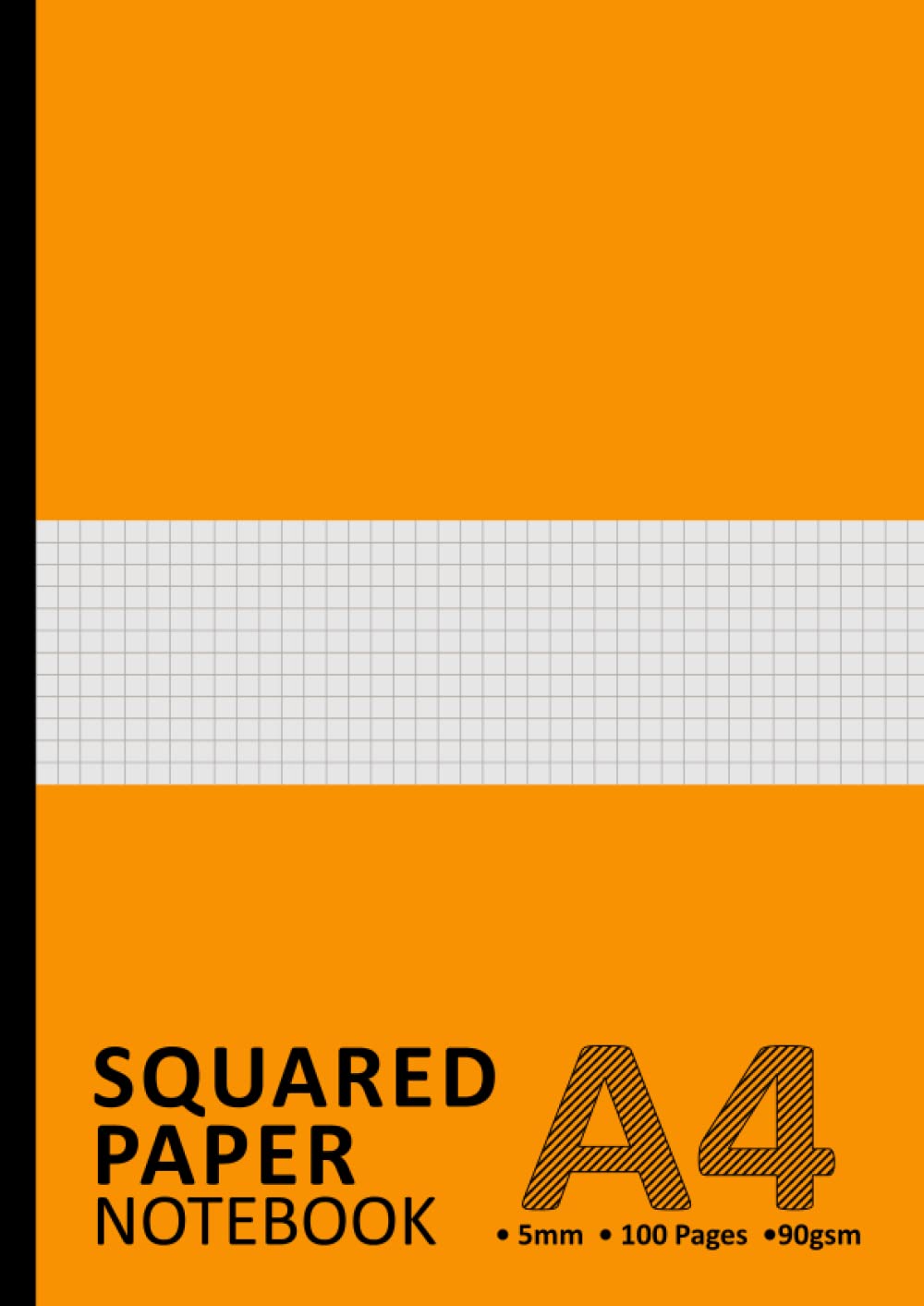 Squared Paper Notebook A4: Graph Paper A4 Pad, 100 Pages, 90gsm | 5mm Grid Ruled - Yachew (Notebook, A4 Size)