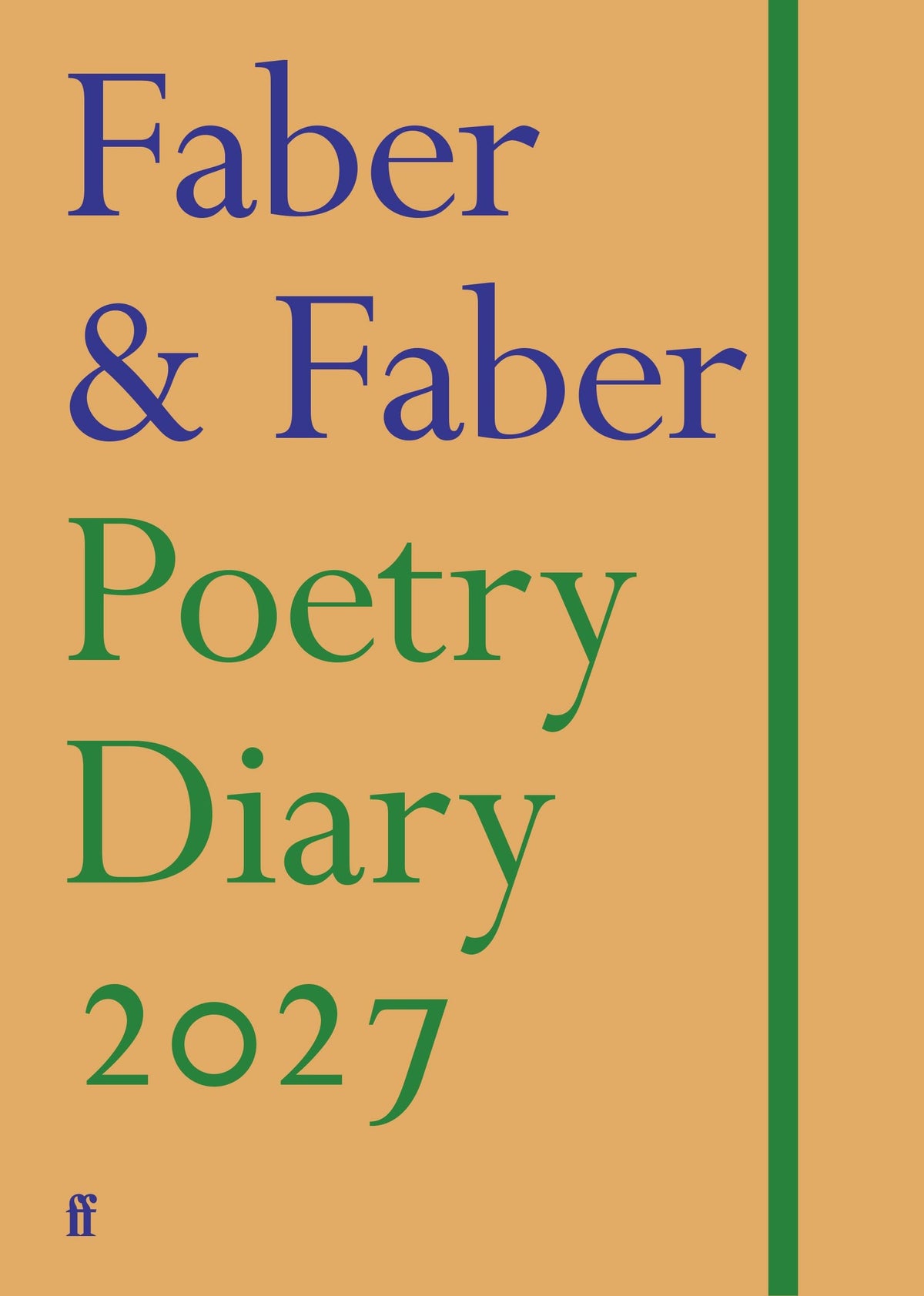 Faber & Faber Faber Poetry Diary 2027 - Hardcover, 128 Pages