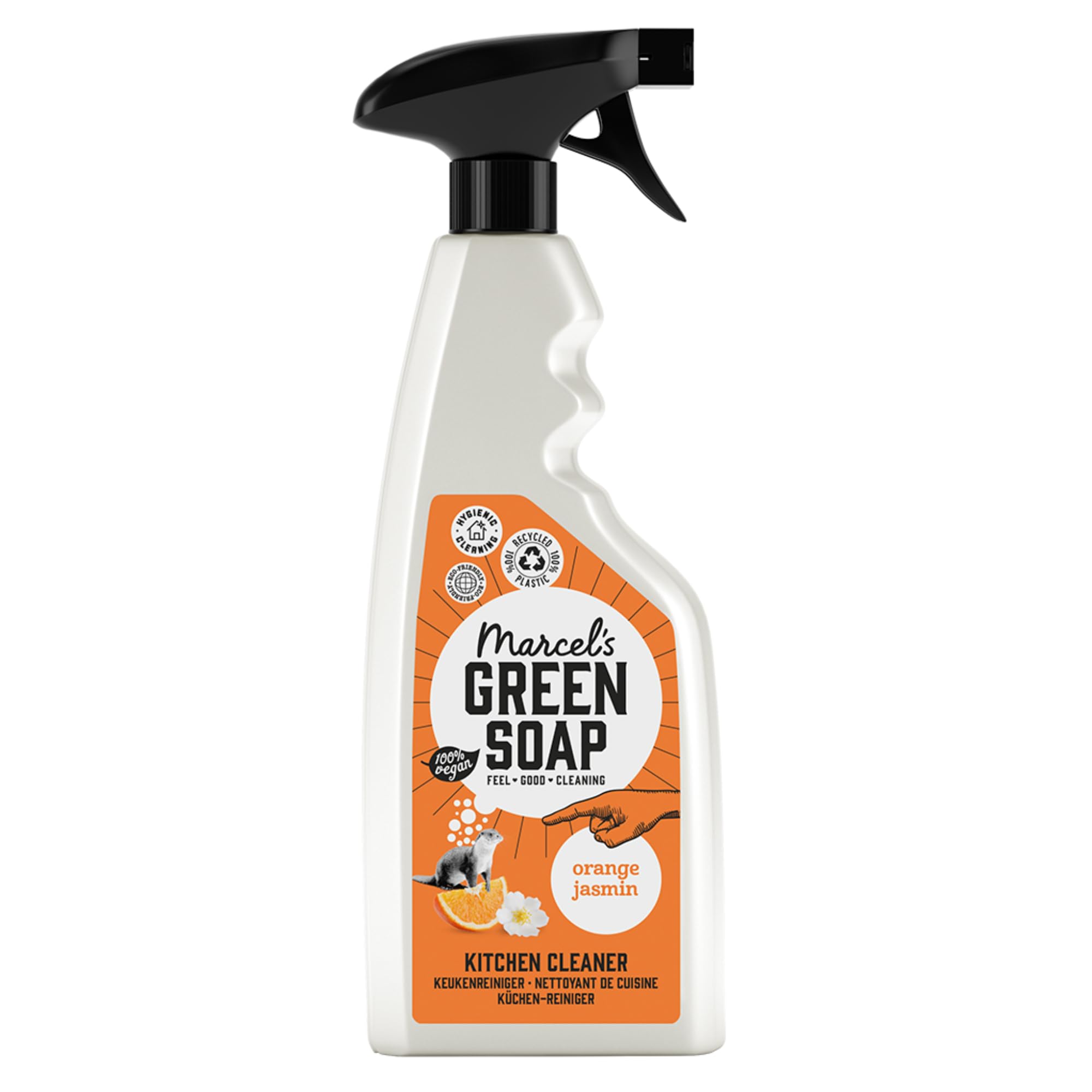 Marcel's Green Soap Kitchen Cleaner Spray - Degreasing | Orange & Jasmine Scent | 500 ml 1