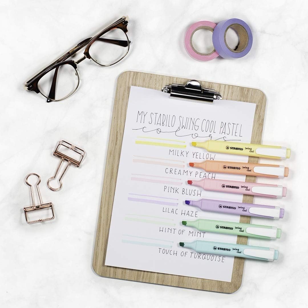 Highlighter - STABILO swing cool Pastel 6 Assorted Colours