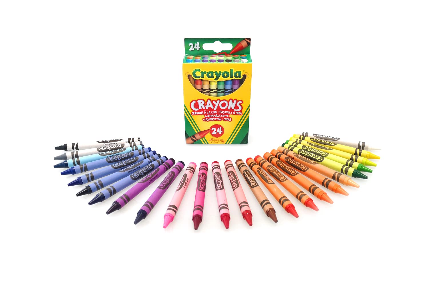 CRAYOLA Crayons - 24 Vibrant Wax Colours | Double Wrapped Strength | Ages 3+ 1