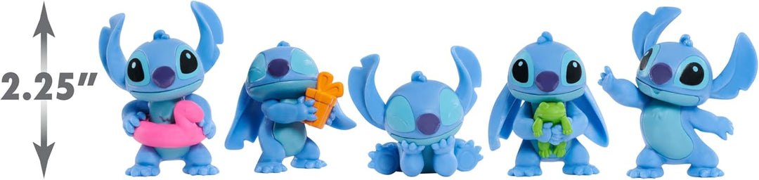 Disney Stitch 5 Pack Collectible 2.5" Figures