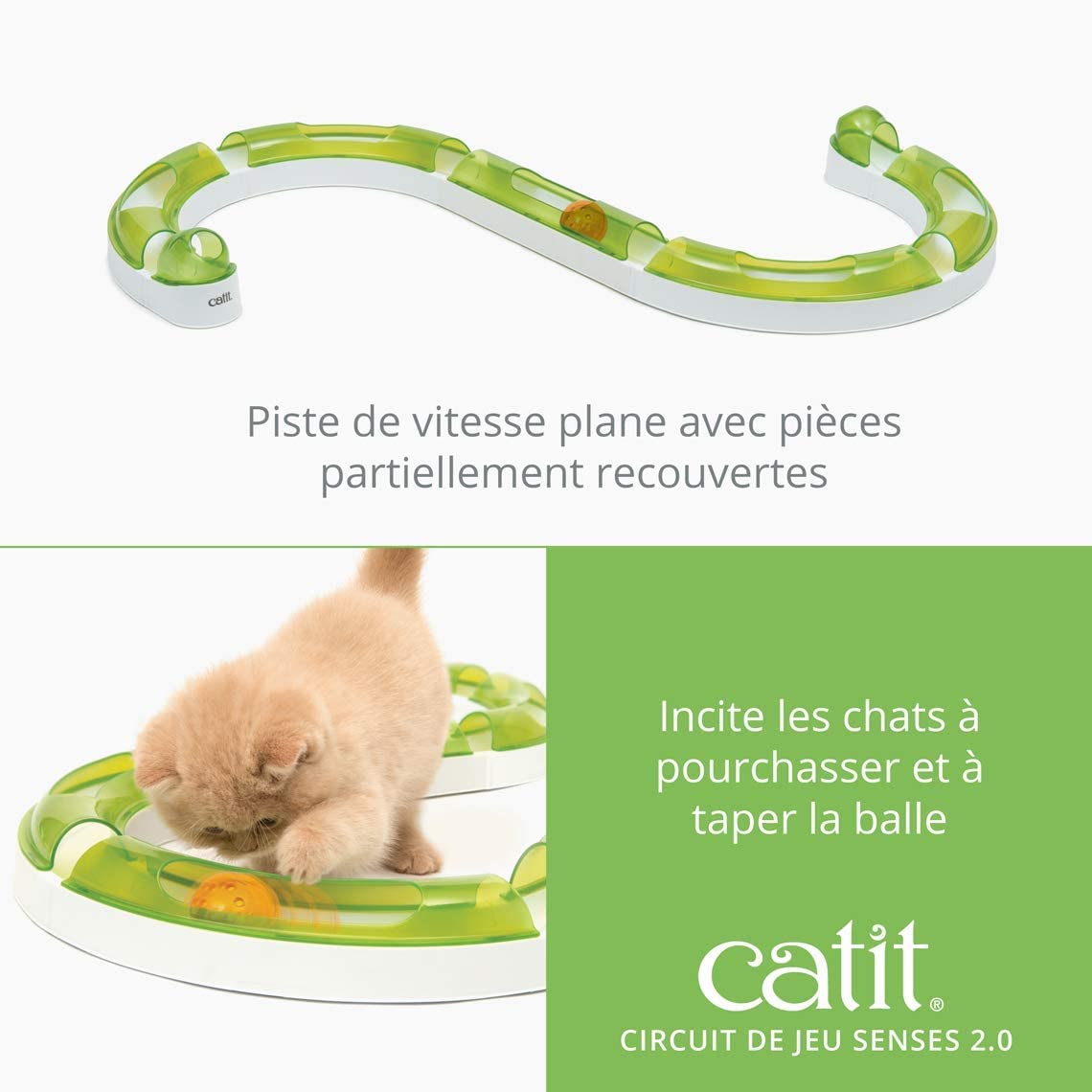 Catit Senses 2.0 Play Circuit - Interactive Cat Toy for Exercise & Mental Stimulation | Light Up Feature 6