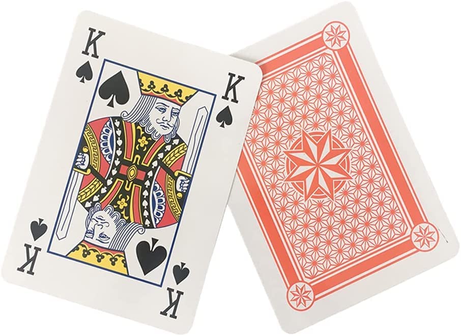 2 UR DOOR Jumbo Playing Cards - 52 Cards | Water-Resistant Plastic | 12 x 8.50 cm 3