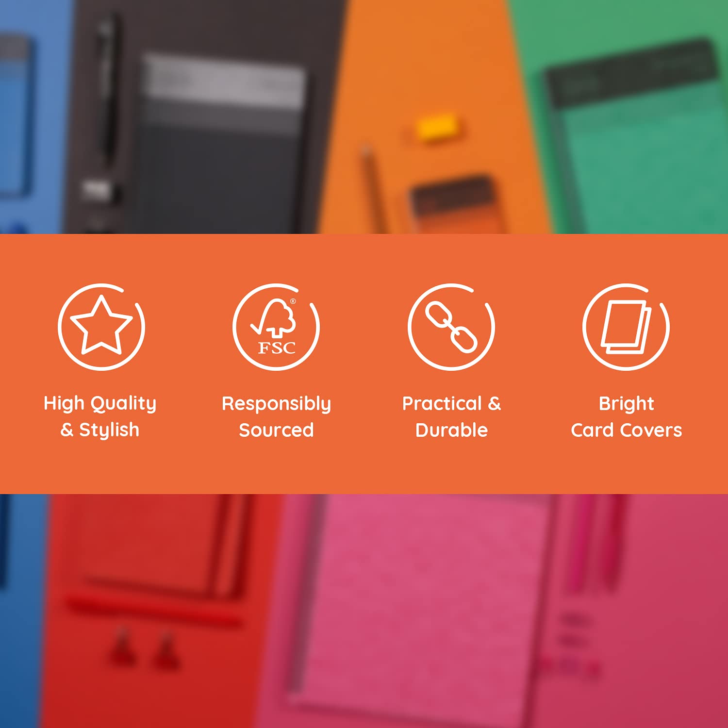 nu: Executive Notebook - A5 Ruled Journal | 160 Pages, 80gsm FSC Paper | Pink 3