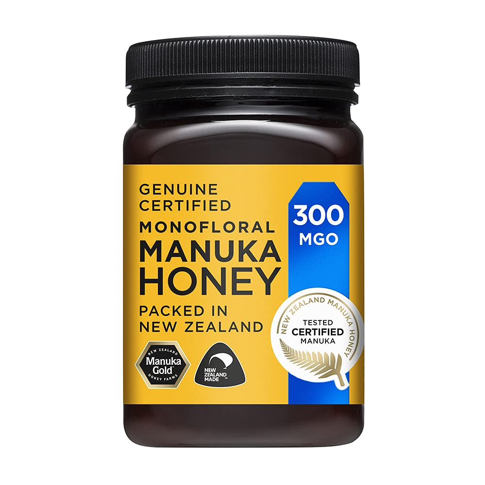 Manuka Gold Manuka Honey - 300 MGO Strength | 500g Jar | Genuine New Zealand Origin 1