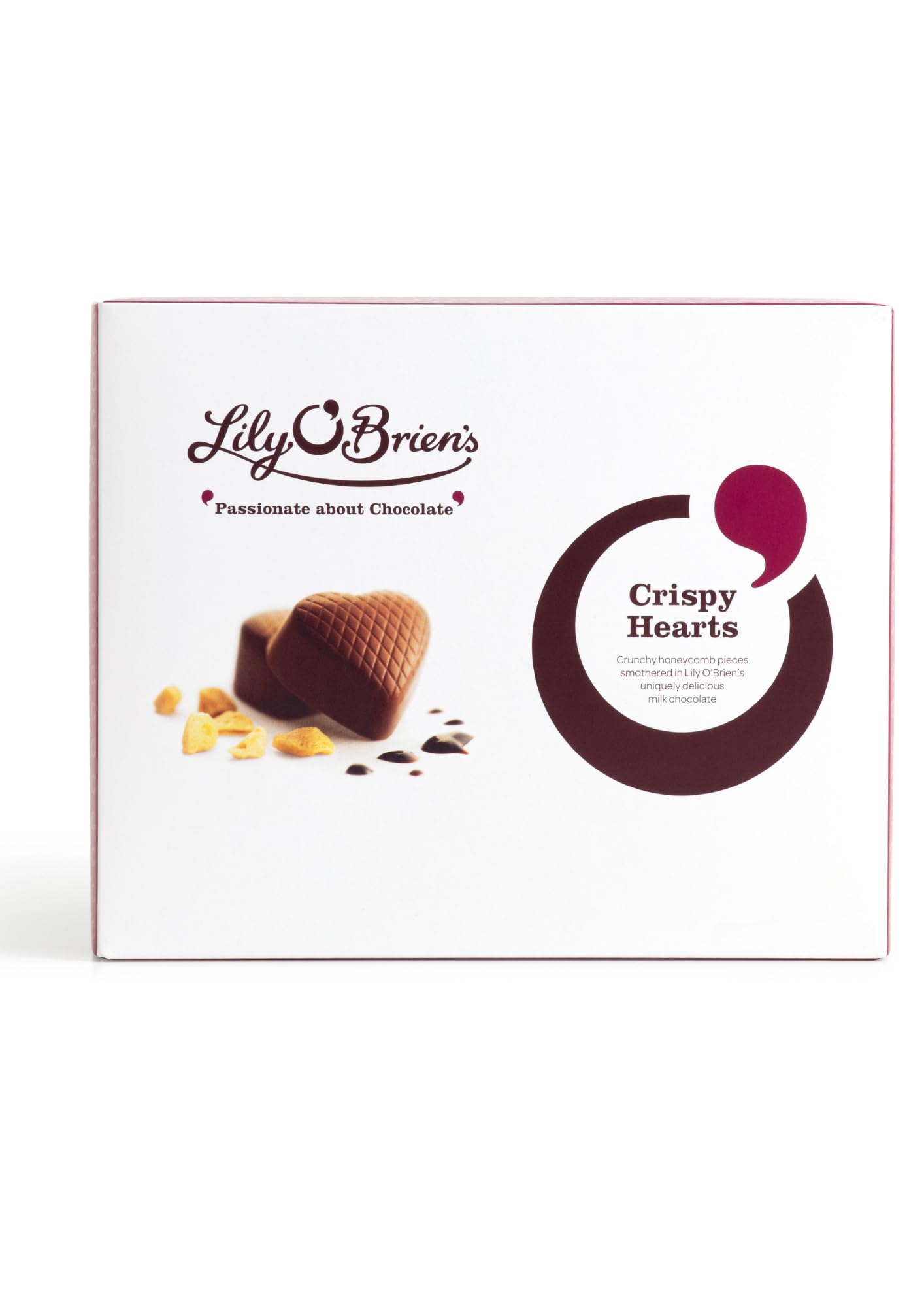 Lily O'Brien's Honeycomb Crispy Hearts 137g - Smooth Milk Chocolate with Crispy Centre 1