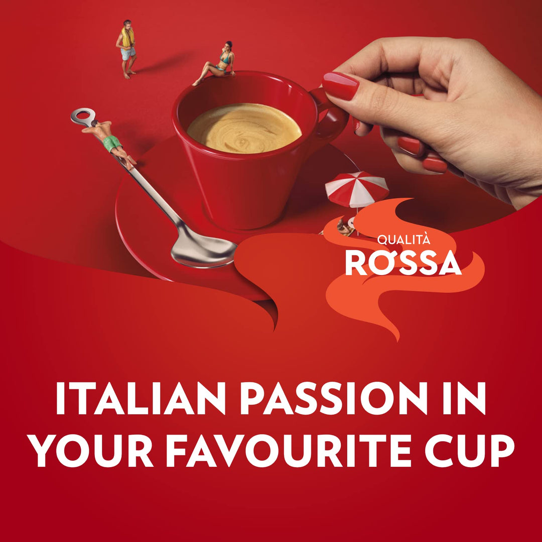 Lavazza Qualità Rossa Coffee Beans - Medium Roast with Chocolate & Dried Fruit Notes (1kg)