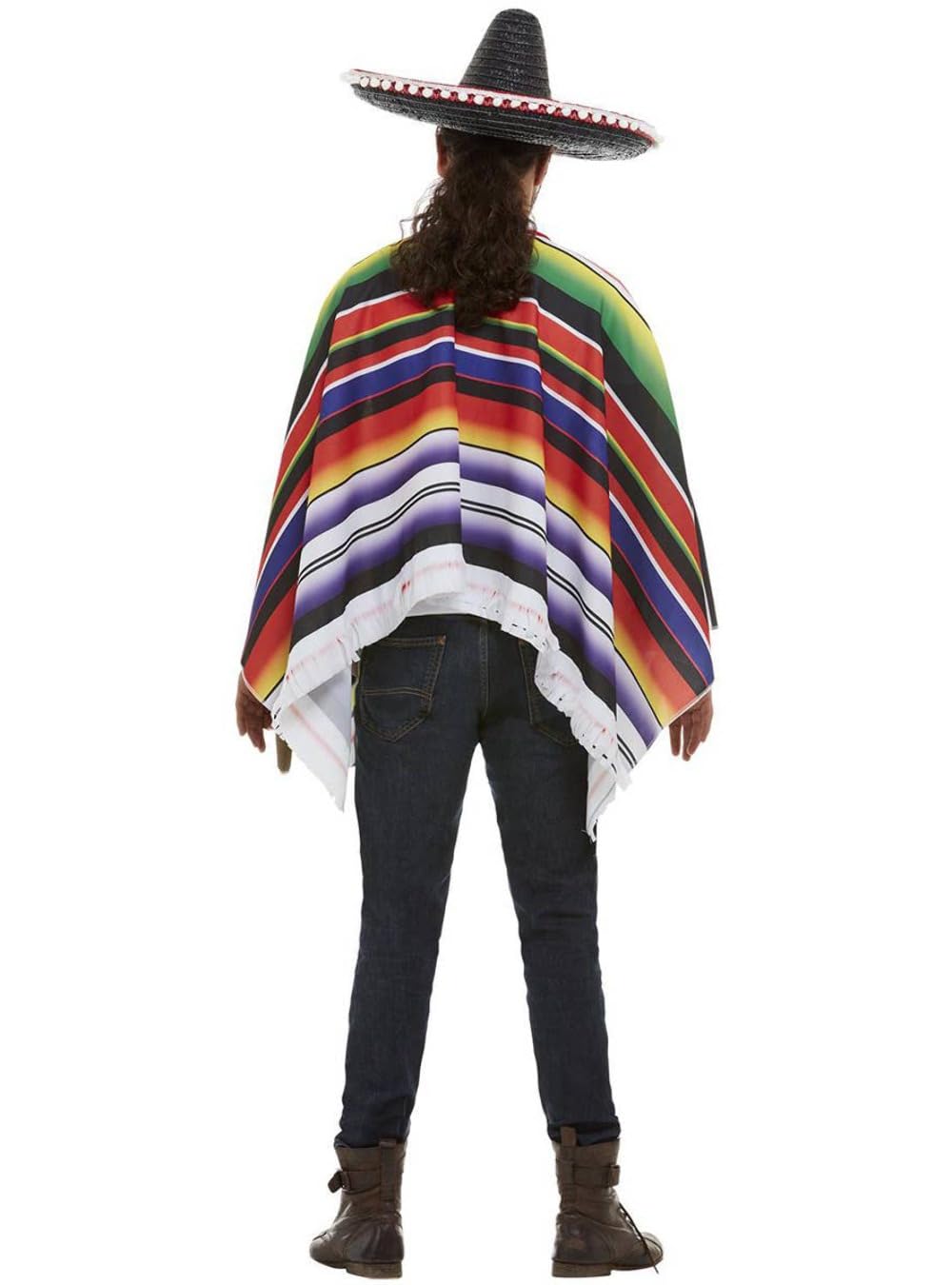 Smiffys Poncho - Multicolor, One Size 2