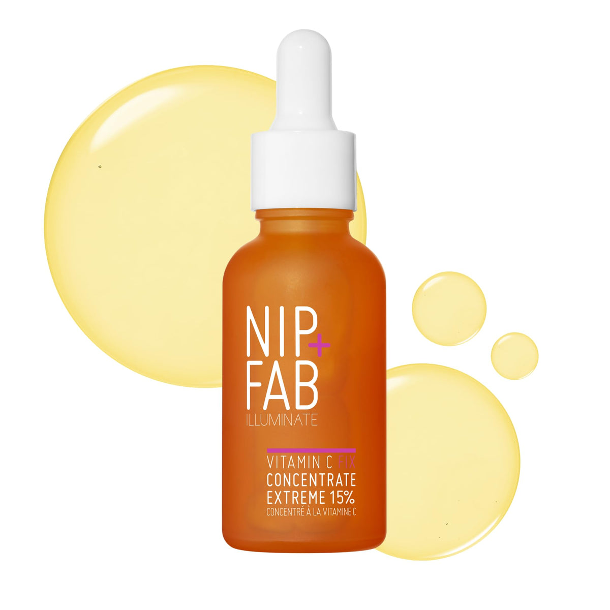 Nip+Fab Vitamin C Fix Concentrate Extreme 30ml - 15% Vitamin C Complex | Antioxidant Protection | Brightens Skin Tone