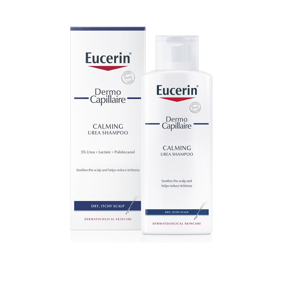 Eucerin DermoCapillaire Calming Urea Shampoo - Relieves Dry, Itchy Scalp | 250 ml